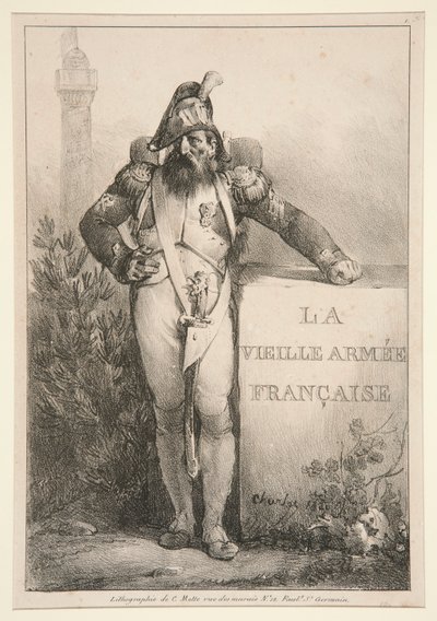 シリーズ La Vieille Armee Francaise の口絵 作： Nicolas Toussaint Charlet