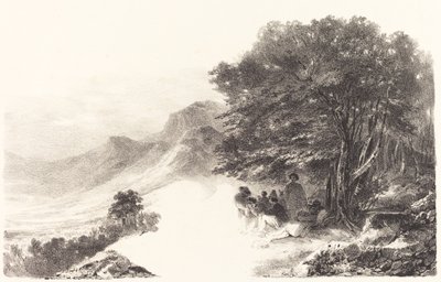 田舎で休む農民 作： Nicolas Toussaint Charlet