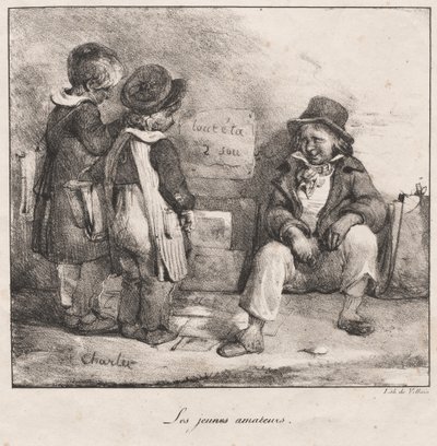 小さな子供の使用のためのスケッチブック：ヤングアマチュア、1822。 作： Nicolas Toussaint Charlet