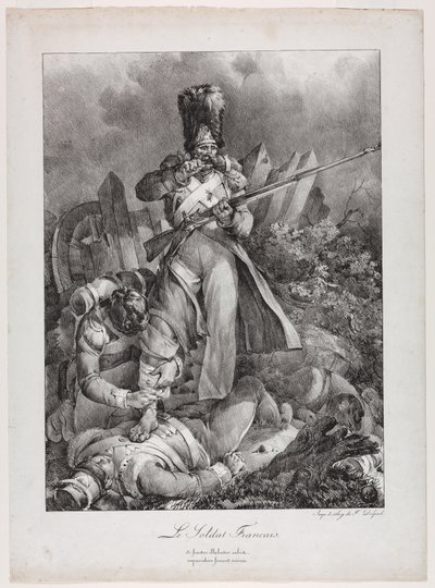 フランスの兵士Le Soldatfrançais、1818年。 作： Nicolas Toussaint Charlet