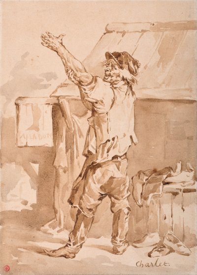 The shoemaker（lavis 作： Nicolas Toussaint Charlet