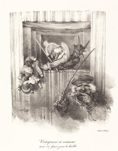 勝者と敗者、すべて悪魔の餌食 (The Vanquishers and the Vanquished, All Food for the Devil) 作： Nicolas Toussaint Charlet
