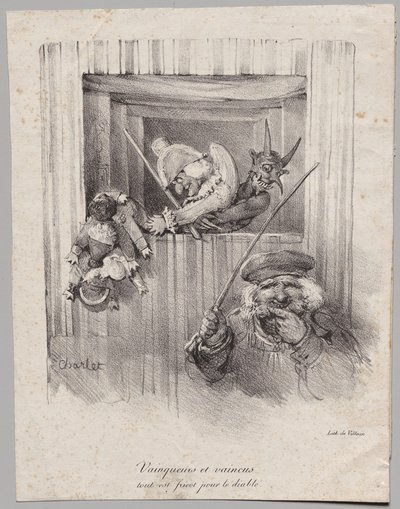 勝者と敗者、すべて悪魔の餌食 作： Nicolas Toussaint Charlet