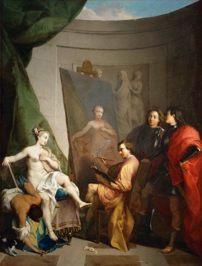 Apelles Painting Campaspe 作： Nicolas Vleughels