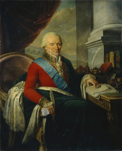 ミハイル王子の肖像ミハイロビッチシェルバトフ1733-1790、18世紀後半。 作： Nicolas de Courteille