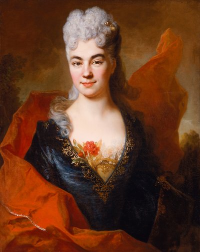 ブリジット・アンサールの肖像、1704年頃（キャンバスに油彩） 作： Nicolas de Largillière