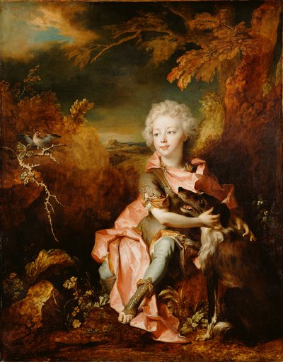 仮装した少年の肖像 作： Nicolas de Largillierre