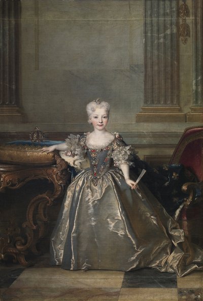 スペインのインファンタマリアナビクトリア、1724 作： Nicolas de Largillière