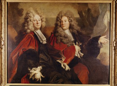 1702年に選出されたアルダーマンヒューグデノットとアルダーマンブエの肖像 作： Nicolas de Largillière