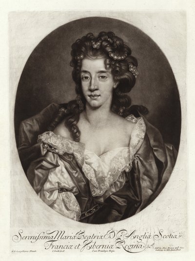モデナのマリアの肖像 作： Nicolas de Largillière