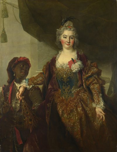 ラーコッチ王女の肖像1649-1722、1720年頃 作： Nicolas de Largillière