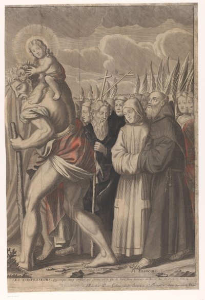 旧約聖書と新約聖書の人物が描かれたキリストの凱旋行列 Le triomphe de Jesus Christ (オブジェクトのタイトル) 作： Nicolas de Larmessin (I)