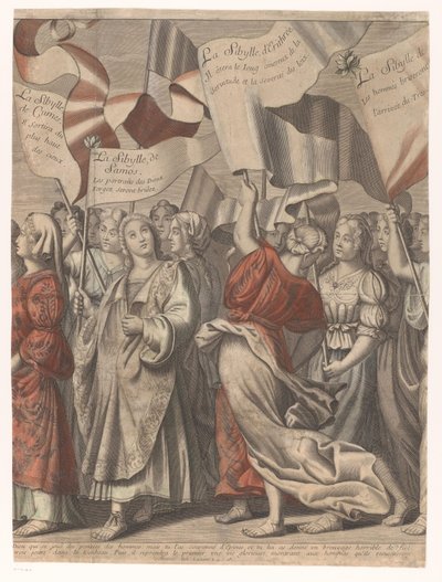 旧約聖書と新約聖書の人物が描かれたキリストの凱旋行列 (第 3 部) Le triomphe de Jesus Christ (オブジェクトのタイトル) 作： Nicolas de Larmessin (I)