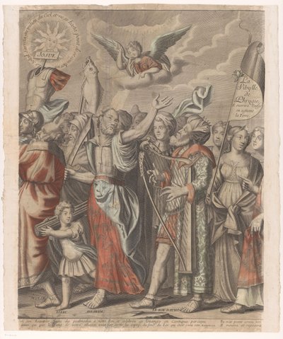 旧約聖書と新約聖書の人物によるキリストの凱旋行列 (後編) Le triomphe de Jesus Christ (オブジェクトのタイトル) 作： Nicolas de Larmessin (I)