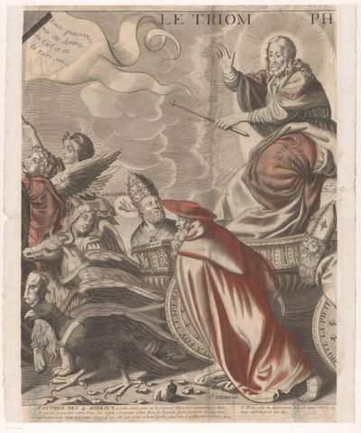 旧約聖書と新約聖書の人物によるキリストの凱旋行列 (第 5 部) Le triomphe de Jesus Christ (オブジェクトのタイトル) 作： Nicolas de Larmessin (I)