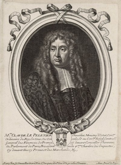クロード・ル・ペレティエ 作： Nicolas de Larmessin