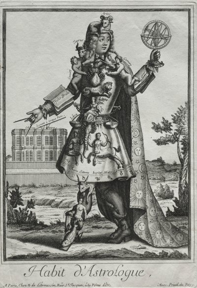 幻想的な衣装：占星術師の衣装、c。 1690。 作： Nicolas de Larmessin II