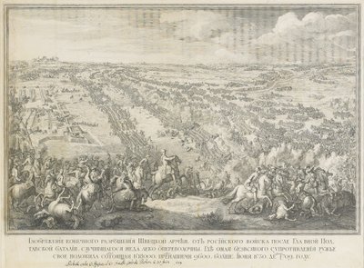 1709年6月27日のポルタバの戦い 作： Nicolas de Larmessin II