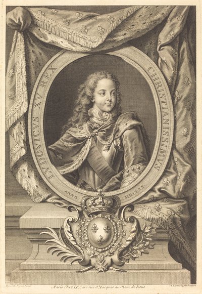 ルイ15世 作： Nicolas de Larmessin IV after Hyacinthe Rigaud