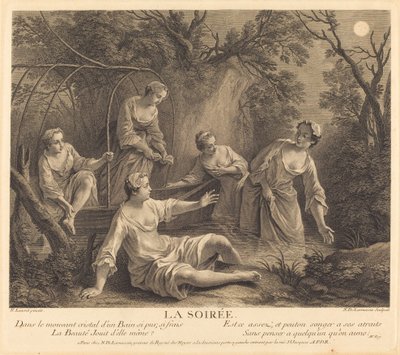 夜 作： Nicolas de Larmessin IV after Nicolas Lancret