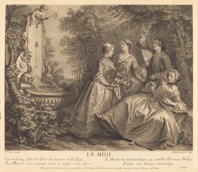 昼 作： Nicolas de Larmessin IV after Nicolas Lancret