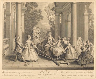 子供時代 作： Nicolas de Larmessin IV after Nicolas Lancret
