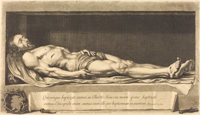 キリストの体 作： Nicolas de Plattemontagne after Philippe