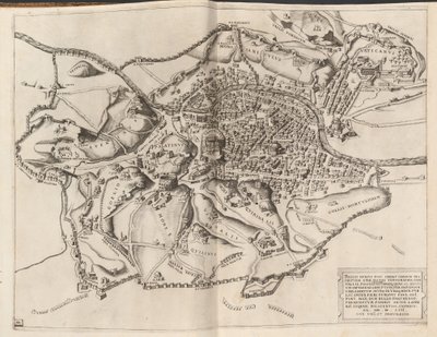古代ローマの地形図 作： Nicolaus Beatrizet