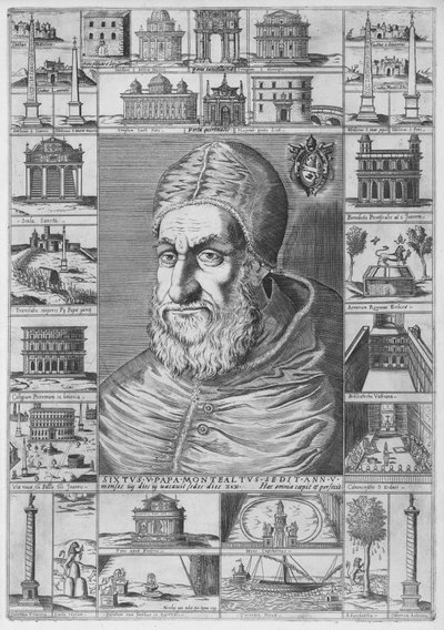 シクストゥス 5 世の肖像 1589 年。 1589年。 作： Nicolaus van Aelst