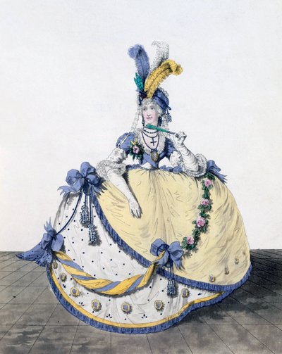 コートドレス、イチジク。 「ファッションのギャラリー」から106、1797 作： Nicolaus von Heideloff