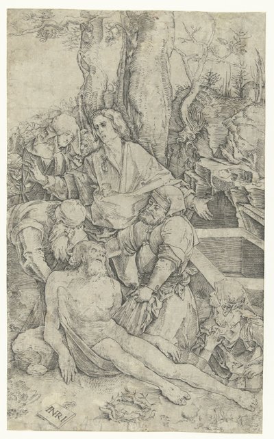 キリストの埋葬 作： Nicoletto da Modena (attributed to)