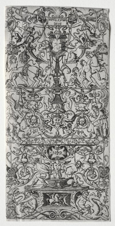 装飾パネル: マルス、戦いの神、c. 1507年。 作： Nicoletto da Modena