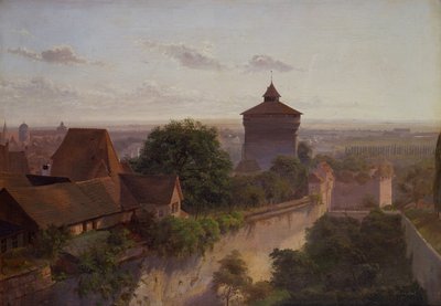 ハイデントゥルム、ニュルンベルク（キャンバスに油彩） 作： Niels Anders Bredal