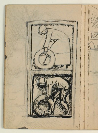 ポール・S・クリスチャンセンの墓石の下書き 作： Niels Larsen Stevns