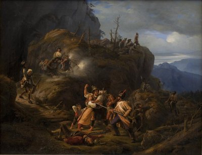 1809年のチロル戦争の様子 作： Niels Simonsen