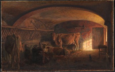 イタリアの牛舎 作： Niels Skovgaard