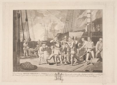 1644年、フェーマルン海戦でのクリスチャン4世 作： Niels Truslew