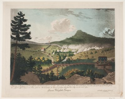 1808 年 9 月 12 日、Frederichshald の Enningdalen の Berbyegaard でのフェンシング 作： Niels Truslew