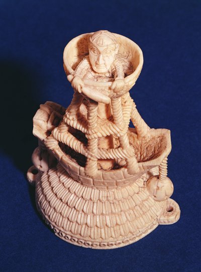紋章の船、ナイジェリア、ビニポルトガル語、c.1525-1600によるソルトセラーの上部 作： Nigerian