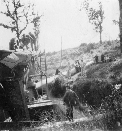 パリを砲撃したドイツの大砲、第一次世界大戦、c1918 作： Nightingale and Co