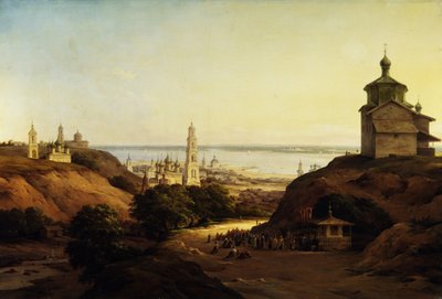ユリエフ・ポボルシキーの眺め、1851年 作： Nikanor Grigoryevich Chernetsov