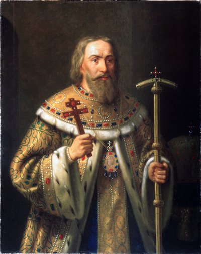 モスクワ総主教フィラレートの肖像 フョードル・ニキティッチ・ロマノフ 1553～1633年、19世紀半ば。 作： Nikanor Leontievich Tiutriumov