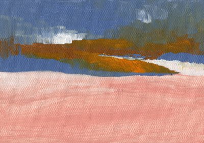 ピンクの砂漠の地平線 作： 