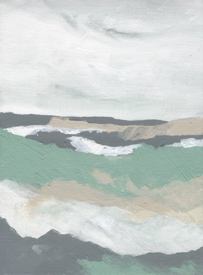 穏やかな抽象的な海の波 作： 