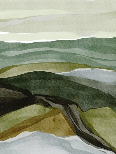 穏やかな緑の風景 作： 