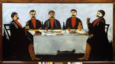 五王子の祝宴。 作： Niko Pirosmani
