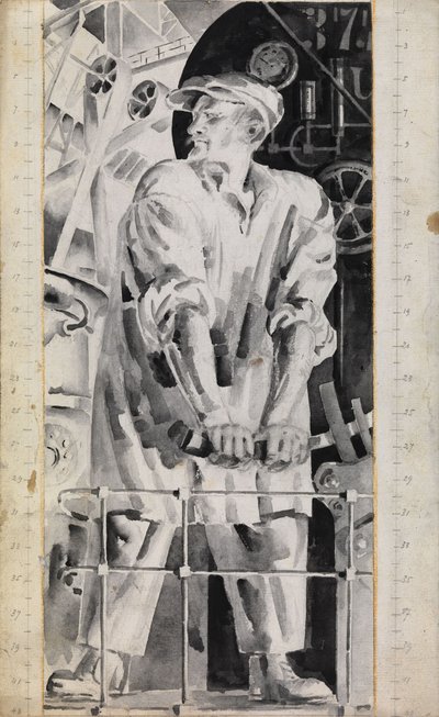 機械工、1920年代 作： Nikolai Adrianovich Tyrsa