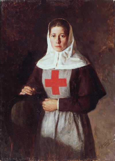 看護師、1886 作： Nikolai Aleksandrovich Yaroshenko