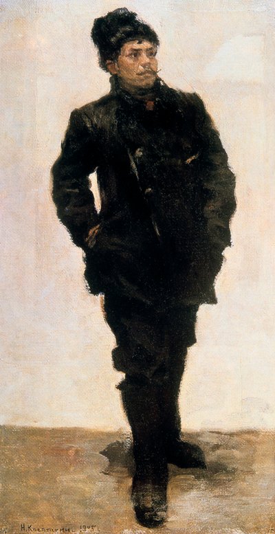 「戦闘員」、1905 年。 作： Nikolai Alekseevich Kasatkin