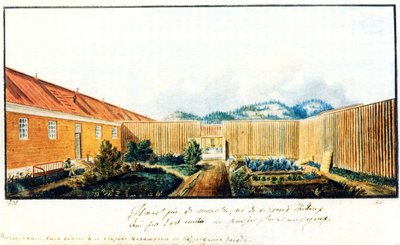 ピーター刑務所の中庭、1832年 作： Nikolai Alexandrovich Bestuzhev